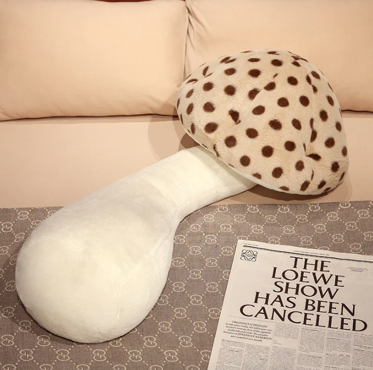 Luxe Mushroom Plush Pillow