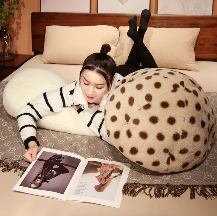 Luxe Mushroom Plush Pillow