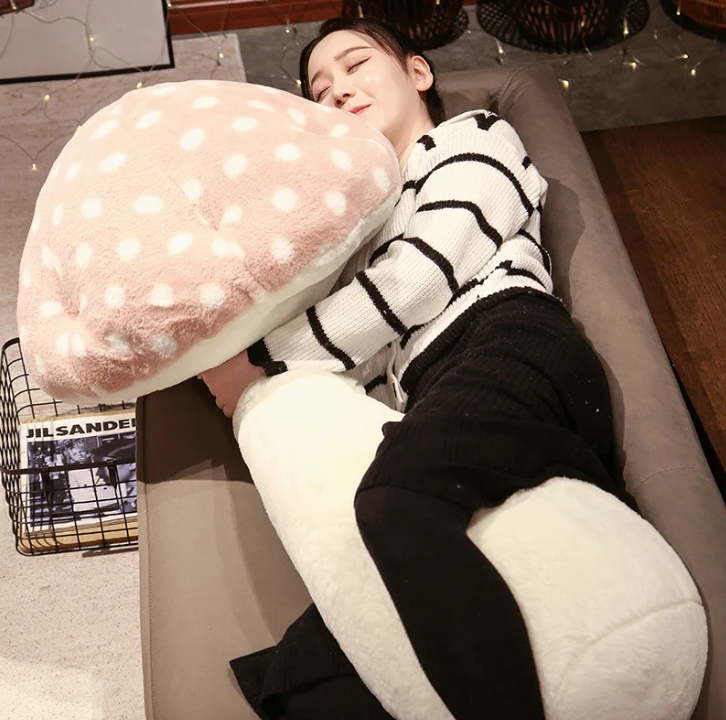 Luxe Mushroom Plush Pillow