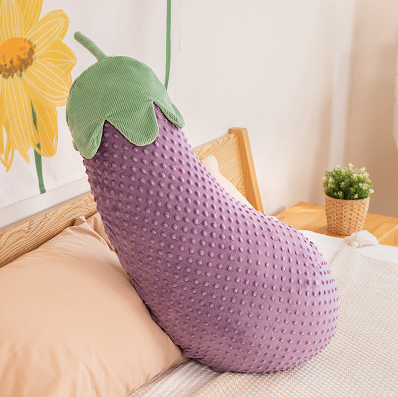 🍆 Cozy Eggplant Body Pillow 💜