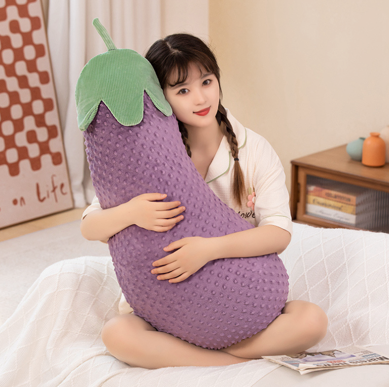 🍆 Cozy Eggplant Body Pillow 💜